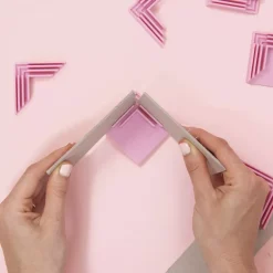 8 Cantoneras para Cartonaje Rosa Craftelier