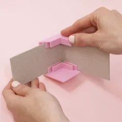 8 Cantoneras para Cartonaje Rosa Craftelier