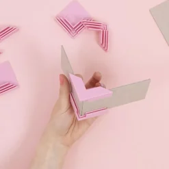 8 Cantoneras para Cartonaje Rosa Craftelier