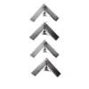 4 Esquineras metálicas color plata para Scrapbooking