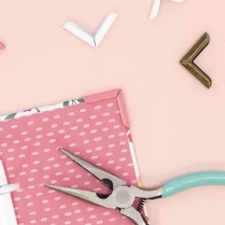 4 Esquineras Metálicas Grandes Rose Gold Craftelier