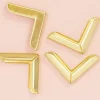 4 Esquineras Metálicas Grandes Gold Craftelier