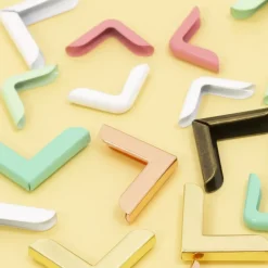 4 Esquineras Metálicas Grandes Bubblegum Craftelier