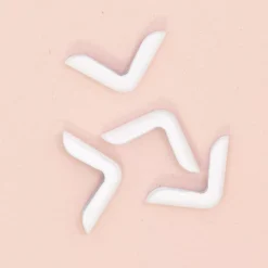 4 Esquineras Metálicas Mini White Craftelier