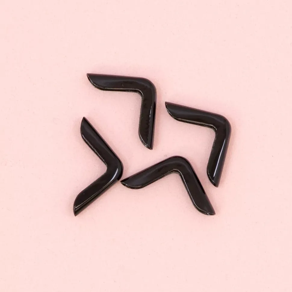 4 Esquineras Metálicas Mini Black Craftelier