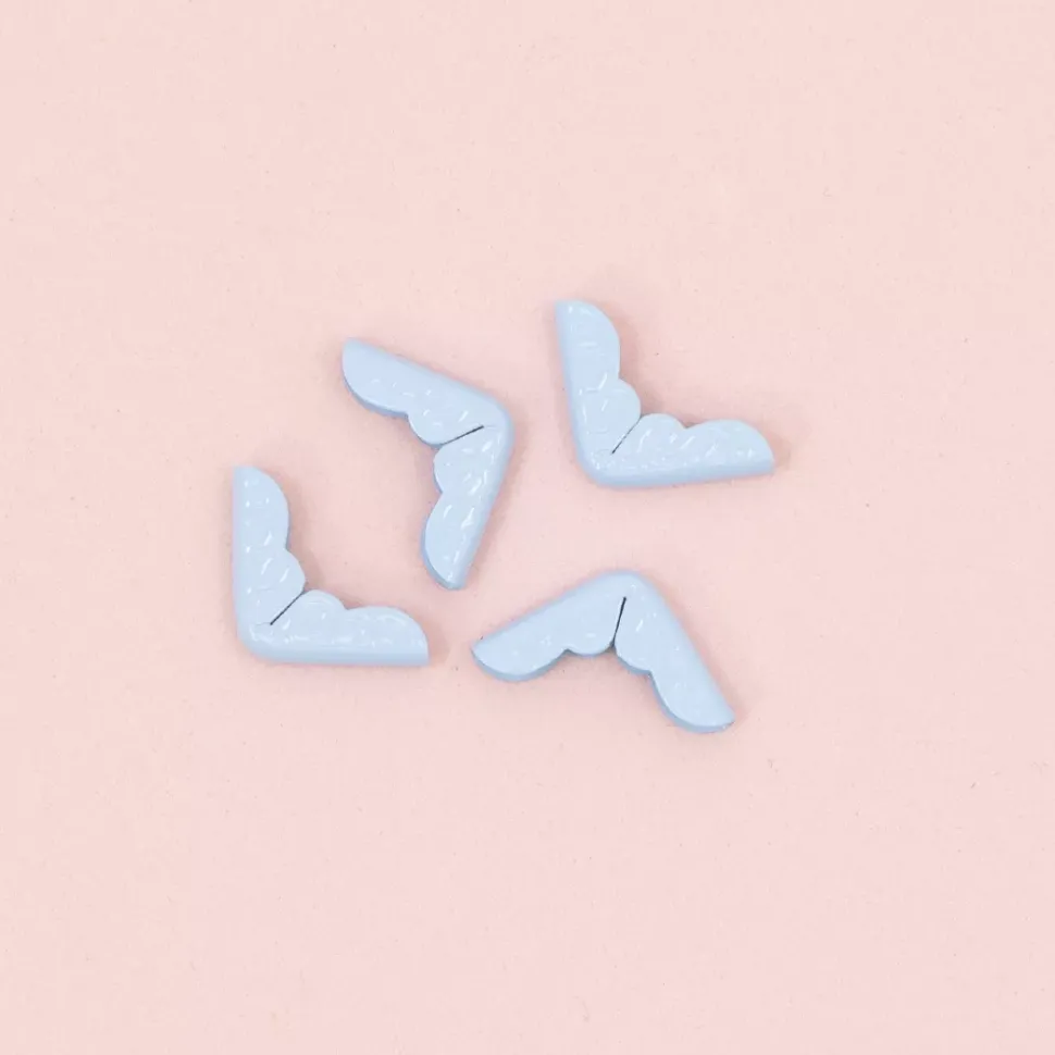 4 Esquineras Metálicas Royal Baby Blue Craftelier