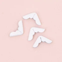 4 Esquineras Metálicas Royal White Craftelier