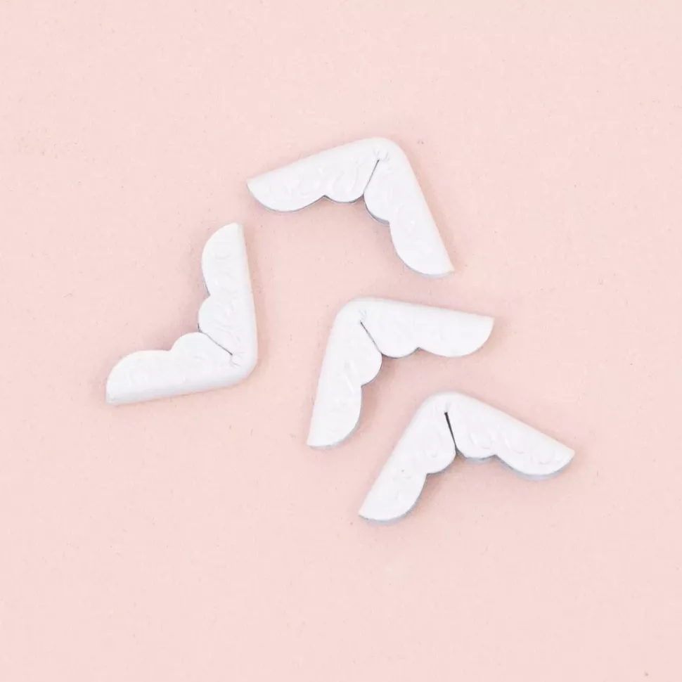 4 Esquineras Metálicas Royal White Craftelier