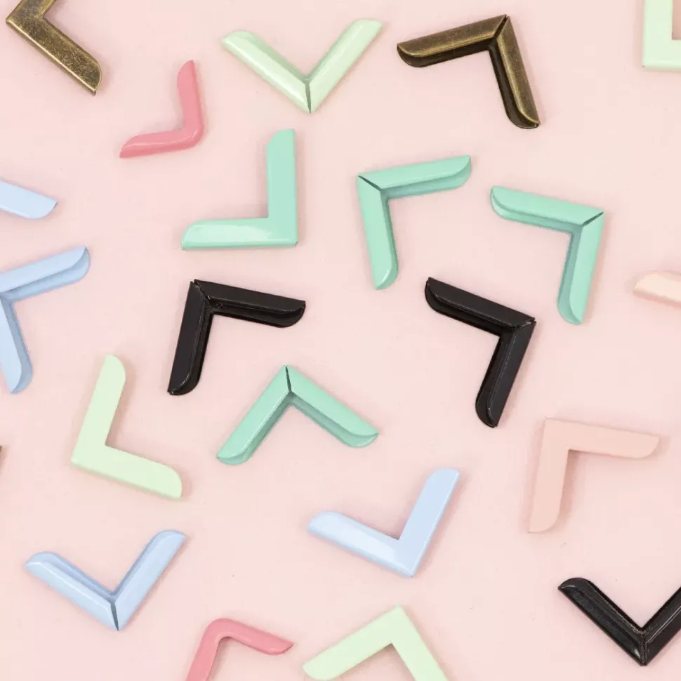 4 Esquineras Metálicas Royal Mint Craftelier