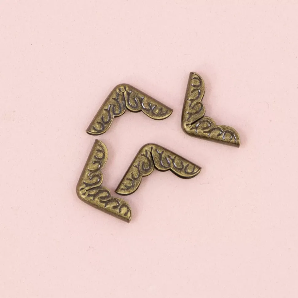 4 Esquineras Metálicas Royal Vintage Bronze Craftelier