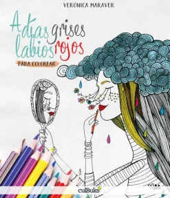 A días grises, labios rojos para colorear