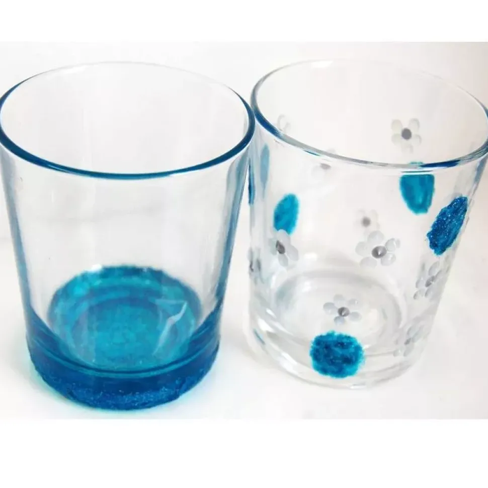 Acrílico purpurina sobre vidrio Americana Crystal Gloss Enamels Glitter DecoArt 59ml