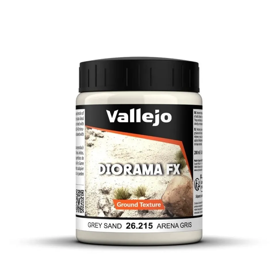 Acrílico Textura 215 Arena Gris Diorama FX Vallejo 200ml