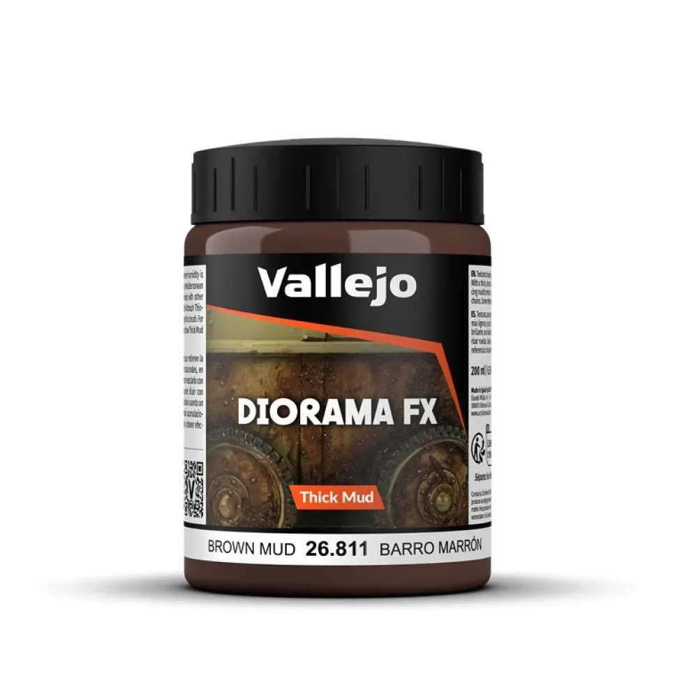 Acrílico Textura 811 Barro Marrón Diorama FX Vallejo 200ml