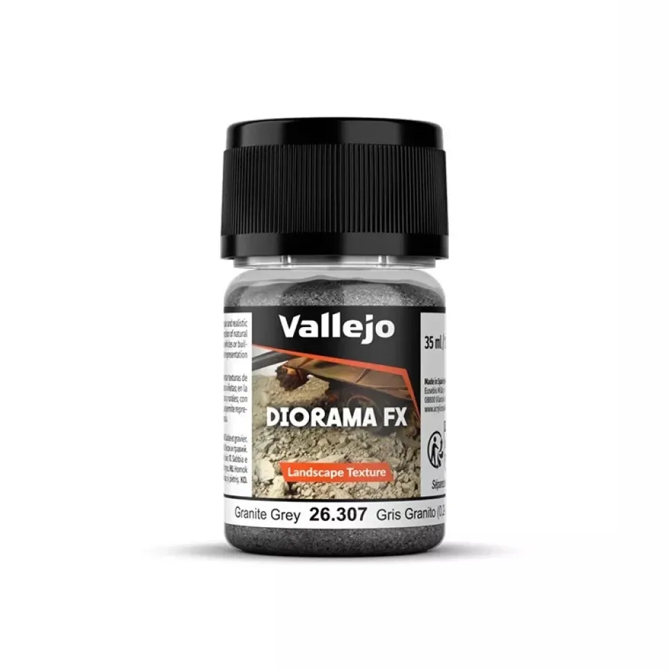 Acrílico Textura 307 Gris Granito 0.2-0.6mm Diorama FX Vallejo 35ml