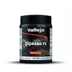 Acrílico Textura 214 Lava Negra Asfalto Diorama FX Vallejo 200ml