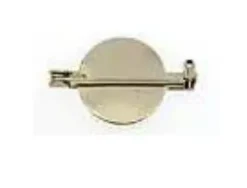 Aguja broche placa 2,5 cm (5 unidades)