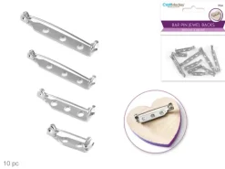 Agujas para broche plata MultiCraft