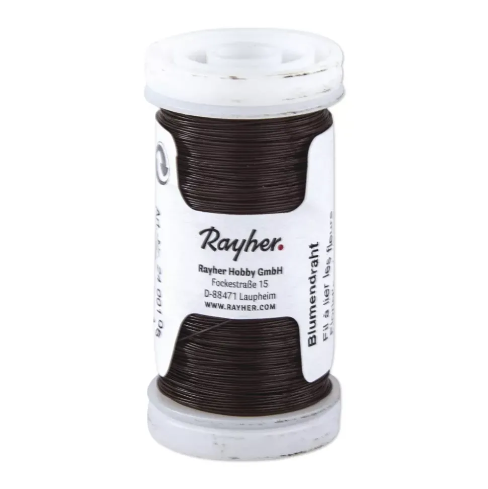 Alambre Marrón Oscuro Rayher 100m