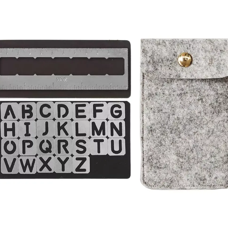 Alphabet Magnetic Stencils Journal Studio We R Memory Keepers