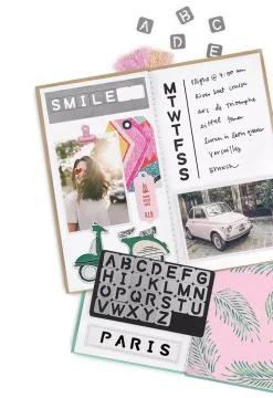 Alphabet Magnetic Stencils Journal Studio We R Memory Keepers