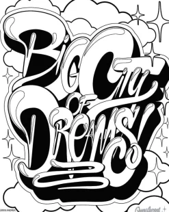 American Graffiti Coloring Book