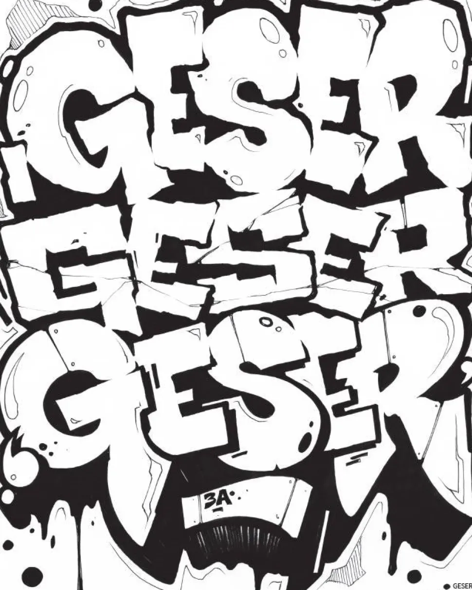 American Graffiti Coloring Book