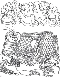 American Graffiti Coloring Book