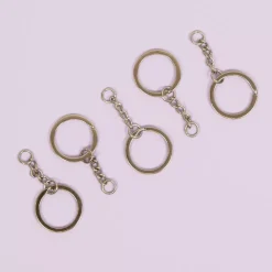 Anilla de llavero con cadena Silver Craftelier