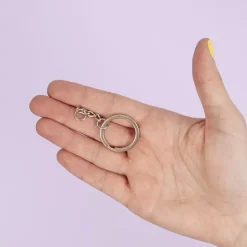 Anilla de llavero con cadena Silver Craftelier