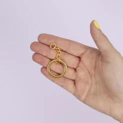 Anilla de llavero con cadena Gold Craftelier
