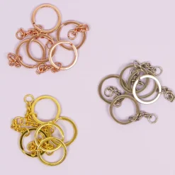 Anilla de llavero con cadena Gold Craftelier