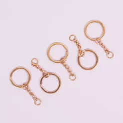 Anilla de llavero con cadena Rose Gold Craftelier