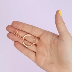 Anilla de llavero con cadena Rose Gold Craftelier