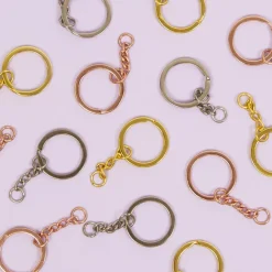 Anilla de llavero con cadena Rose Gold Craftelier