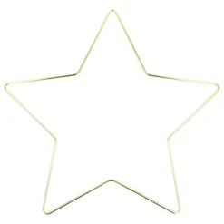 Anilla de metal Estrella Dorada Artemio 28cm