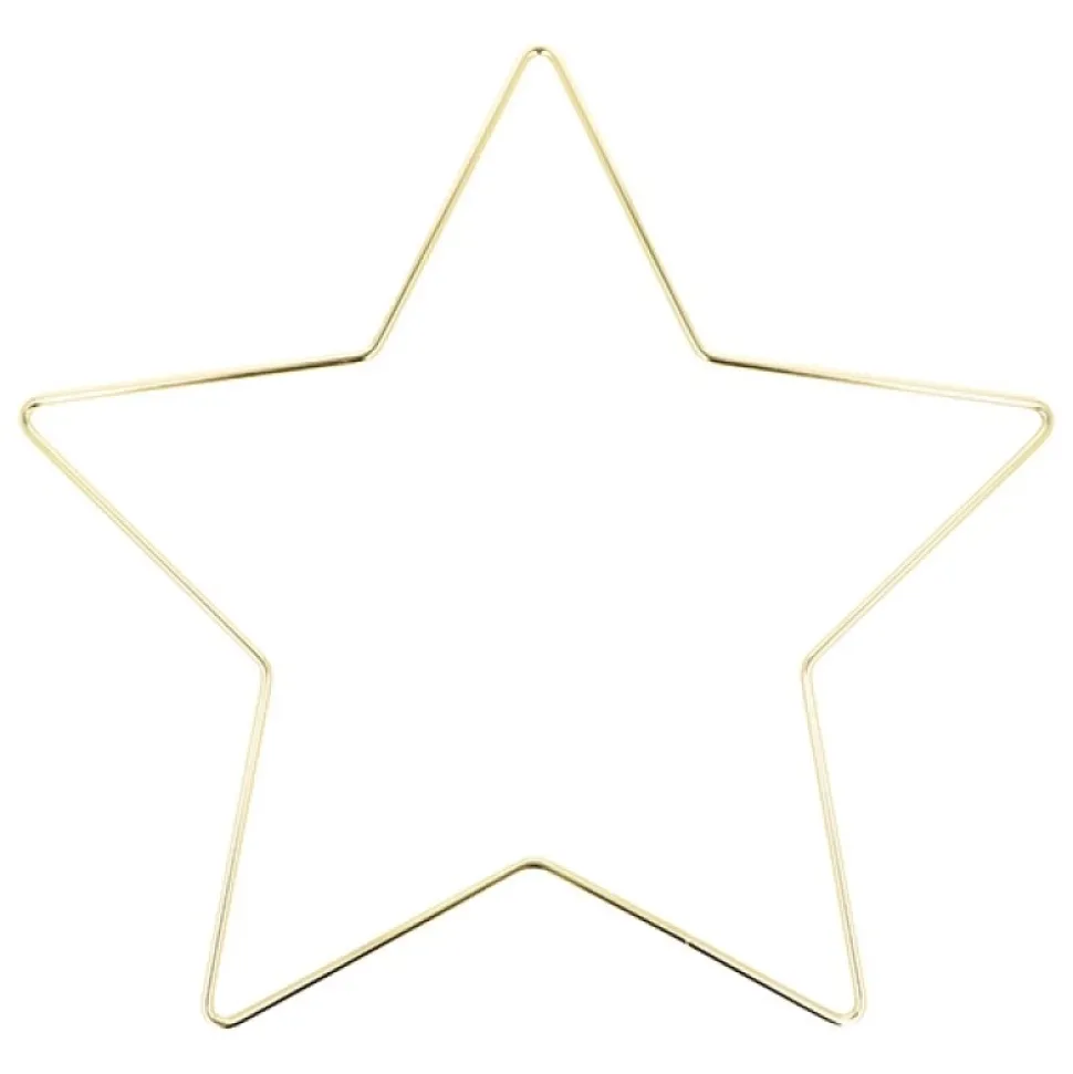 Anilla de metal Estrella Dorada Artemio 28cm