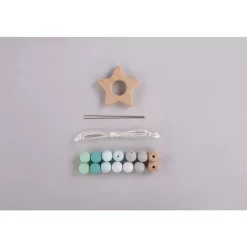 Anillo de Agarre de Madera Estrella Menta Rayher