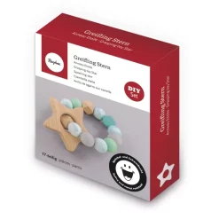 Anillo de Agarre de Madera Estrella Menta Rayher