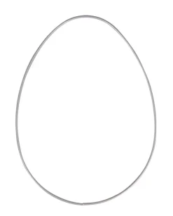 Anillo de metal con forma de huevo Rayher 25cm