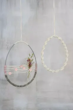 Anillo de metal con forma de huevo Rayher 25cm