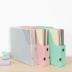 Archivador Vertical Para Papeles de Scrapbooking Turquesa Craftelier