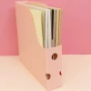 Archivador Vertical Para Papeles de Scrapbooking Rosa Craftelier