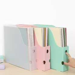 Archivador Vertical Para Papeles de Scrapbooking Rosa Craftelier