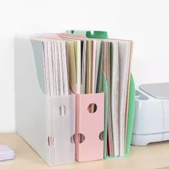 Archivador Vertical Para Papeles de Scrapbooking Rosa Craftelier