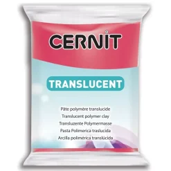 Arcilla polimérica Cernit Translúcido Rojo Rubí 56g
