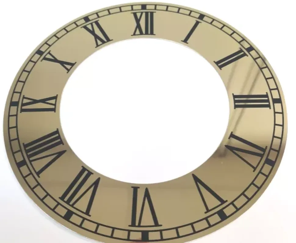 Aro de metal dorado para reloj 170mm