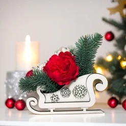 Arreglo floral Christmas Sleigh Fabrika Decoru
