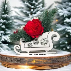Arreglo floral Christmas Sleigh Fabrika Decoru
