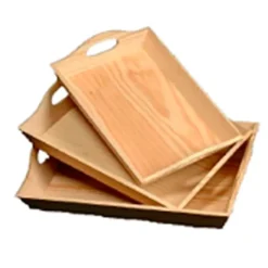 Bandeja de madera grande Artiwood 35x26cm